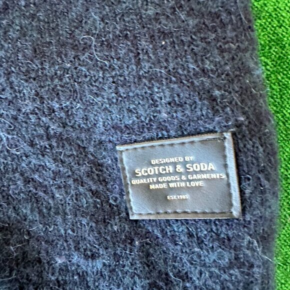 Scotch & Soda Men's Color Block Mock Net Wool Sweater XXL - Picture 5 of 6